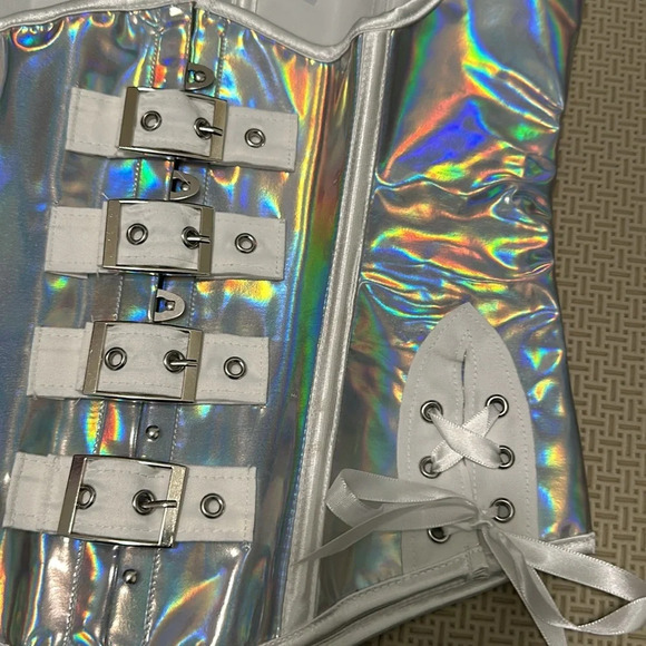 Punk & Gothic Steampunk Punk Gothic Lingerie Underbust Corset Bustier Size Small - Picture 3 of 5